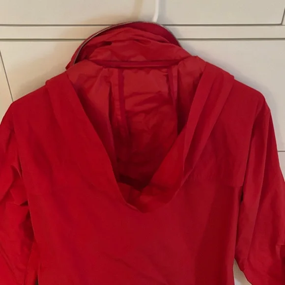 Carlisle Red Ruffled Trench Coat - Picture 5 of 7